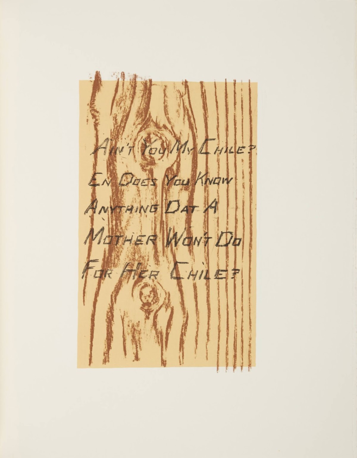 Ed Ruscha, lithography for Sayings from Mark Twain's Pudd'nhead Wilson, San Francisco, Greve/Hine & Limestone Press, 1995