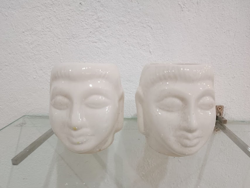 Handmade Ceramic Buddha Small Planter Set of 1 (Product No-73)