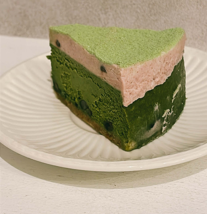 抹茶あずき　チーズケーキ