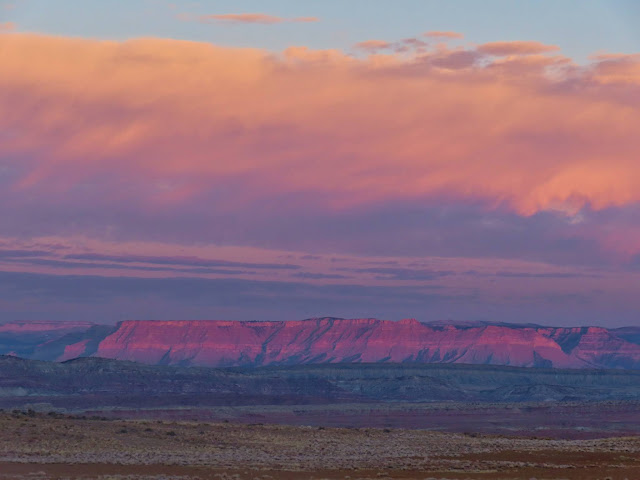 A pink Wasatch Plateau