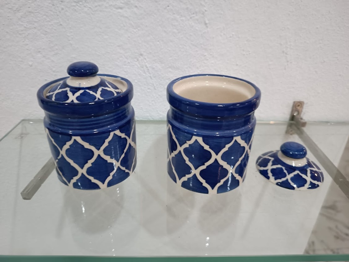 Handmade Ceramic Jar Set of 1 (Product No-82)