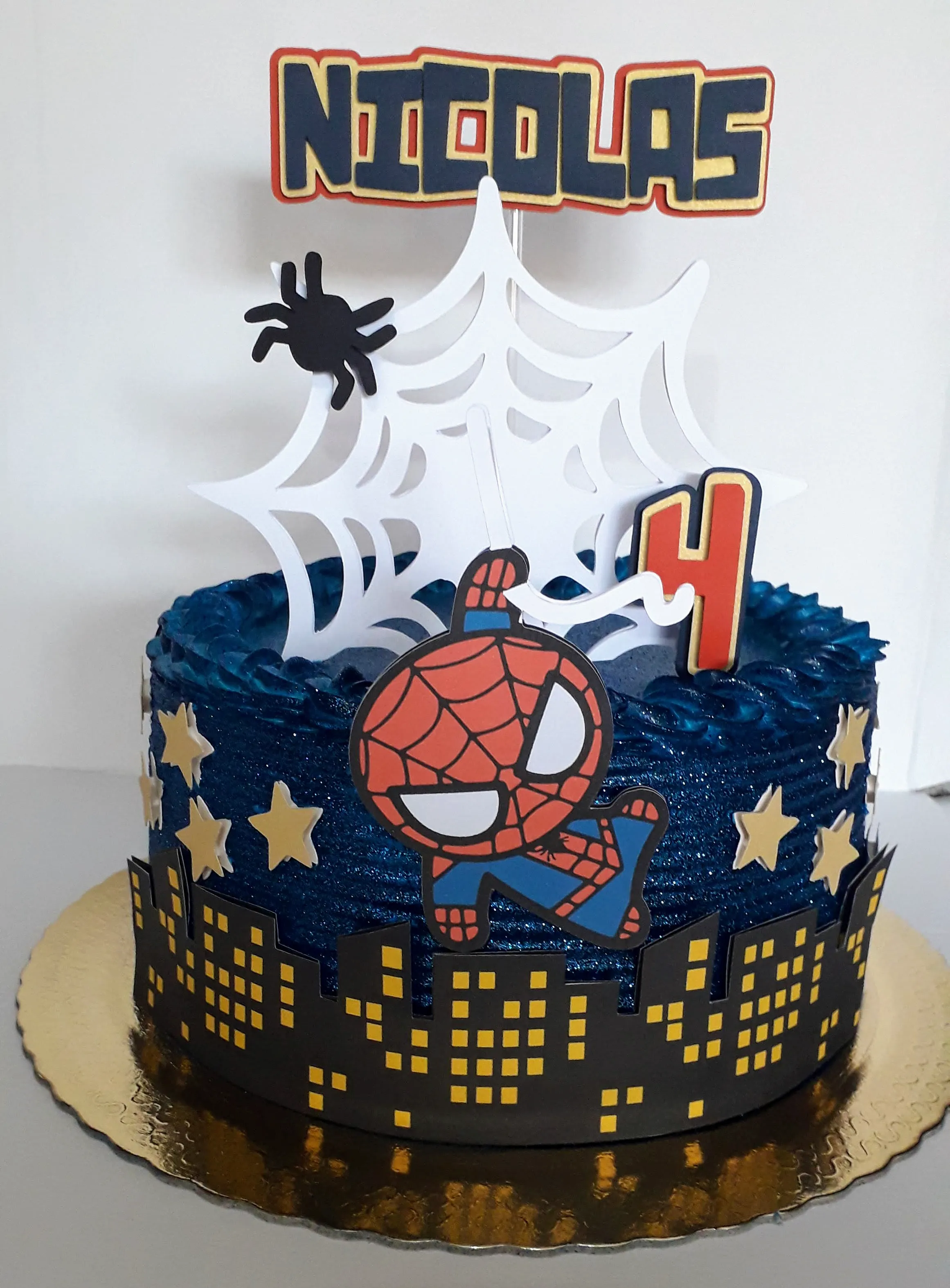 Bolos Decorados com Chantilly Para Meninos (Homem Aranha Bebe)