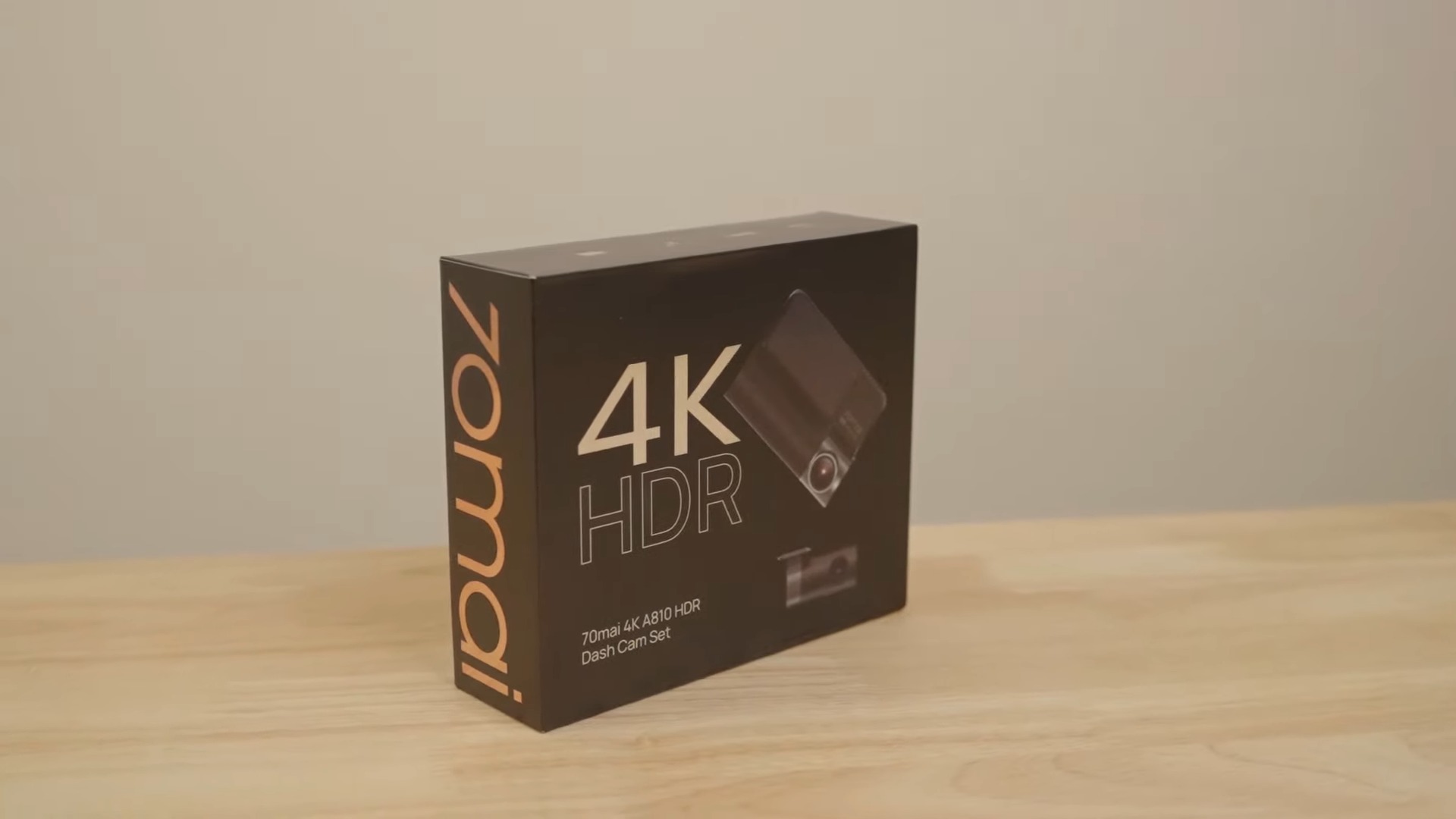 70Mai 4K A810 HDR Dash Cam Set