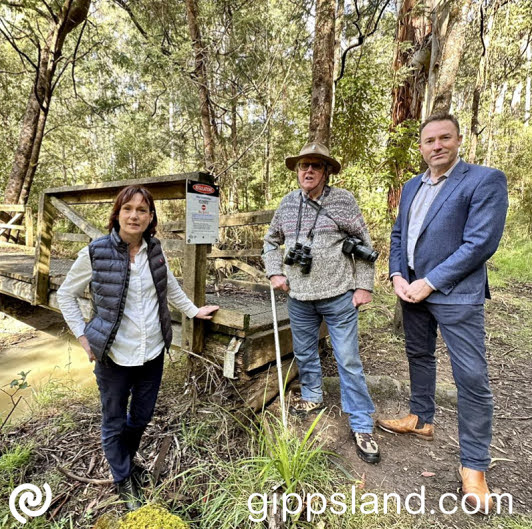 Melina Bath criticises Andrews government for slow Morwell National Park repairs, citing broader issues in East Gippsland awaiting bushfire-related infrastructure replacement