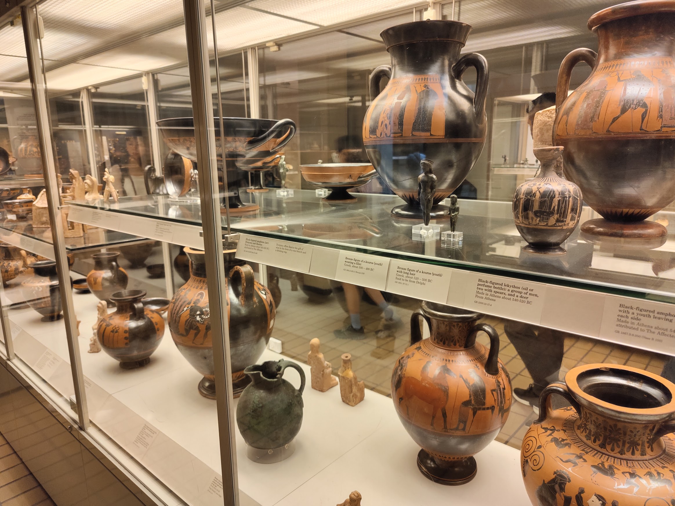 Clay pots from ancient Greece