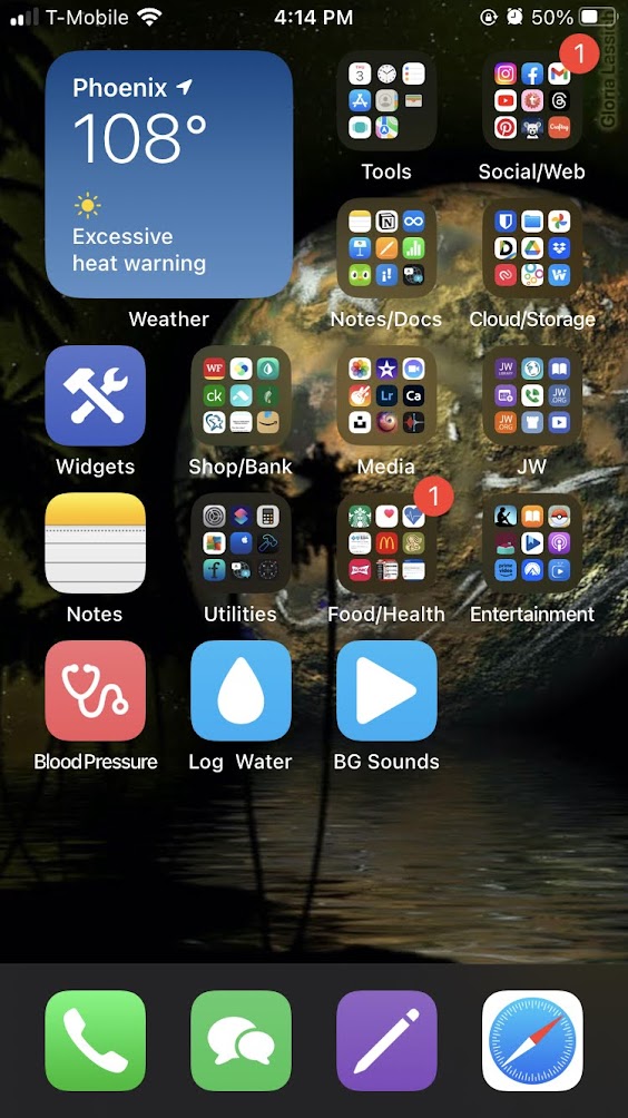 My iPhone Homescreen