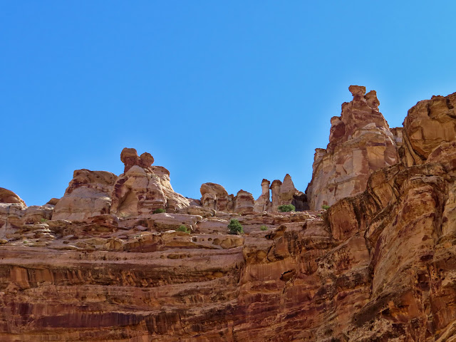 Spires above Crack Canyon