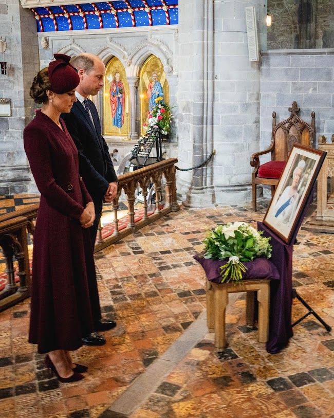 The Royal couple joined the locals for a special service at the St David’s Cathedral
