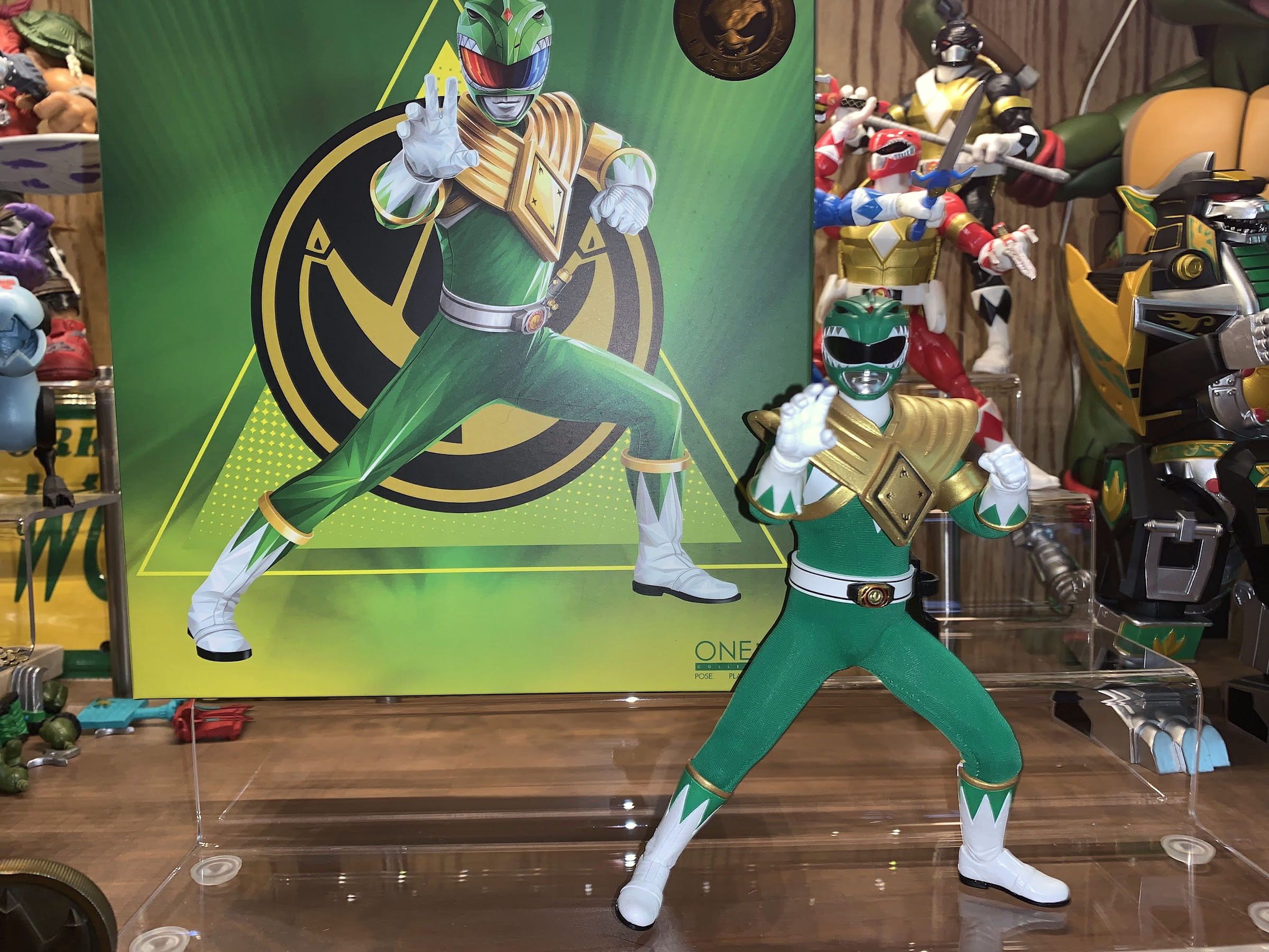 Green Ranger from the Mighty Morphin Power Rangers capture…