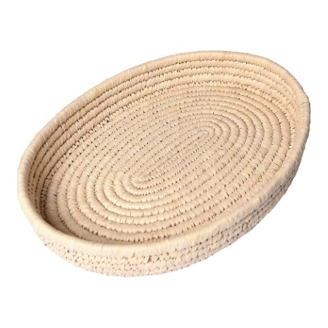 Handmade Kauna Grass Round Basket