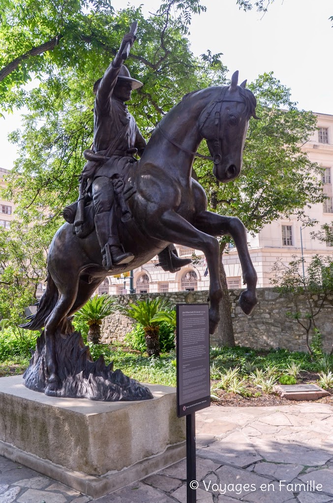 San Antonion, The Alamo, Cour de la cavalerie