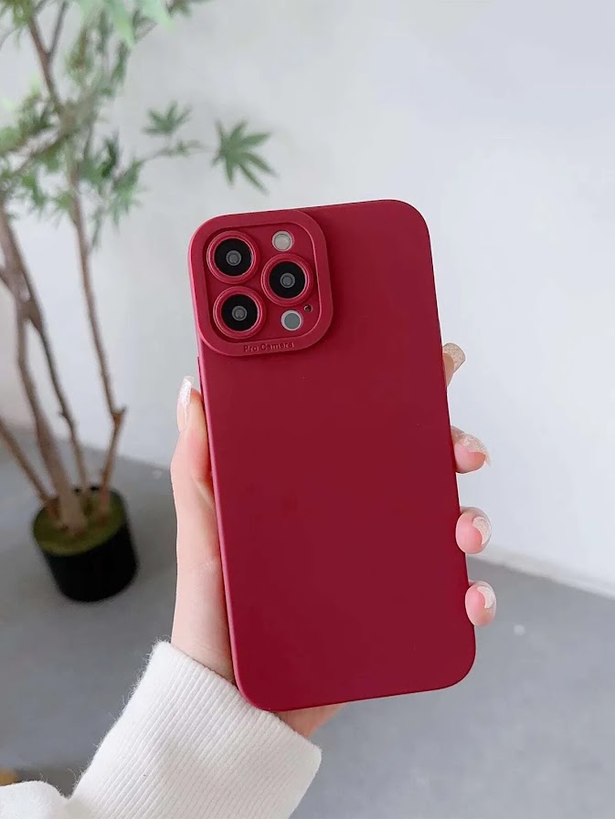 Funda para celular color vino