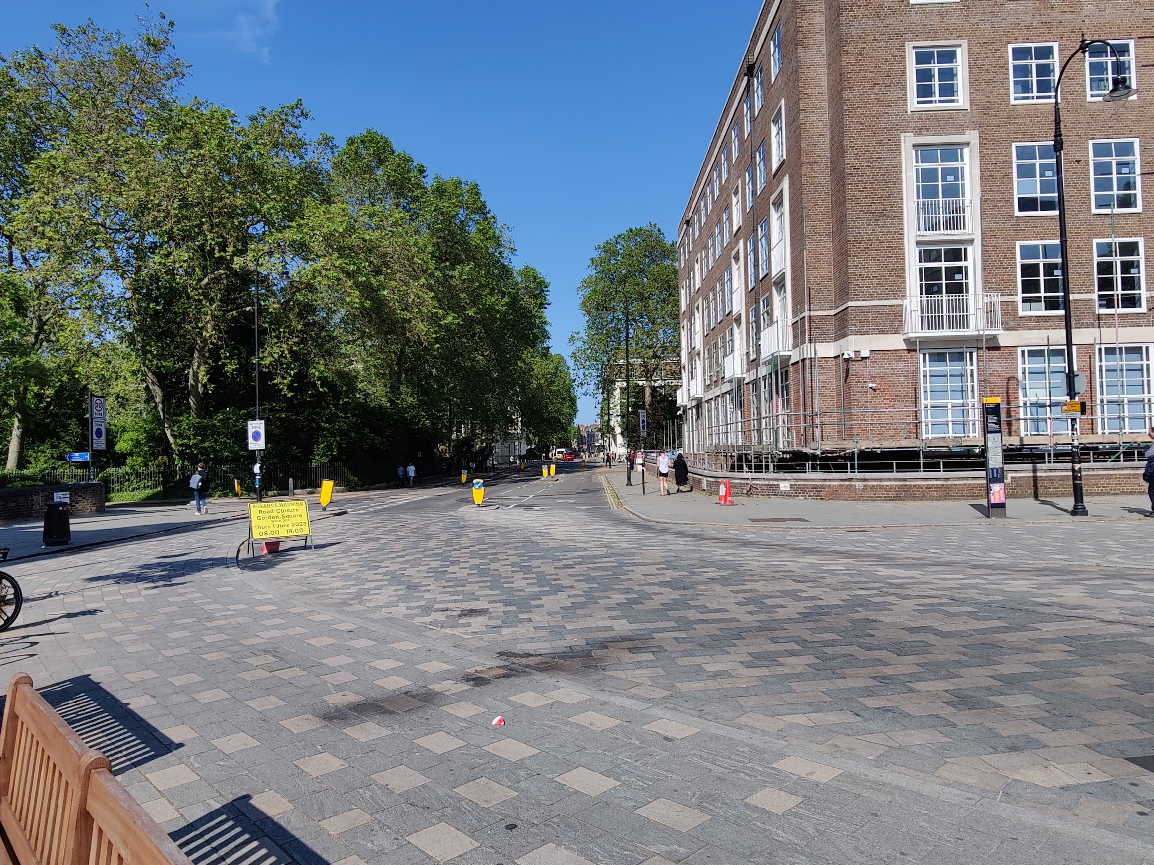 Street near UCL