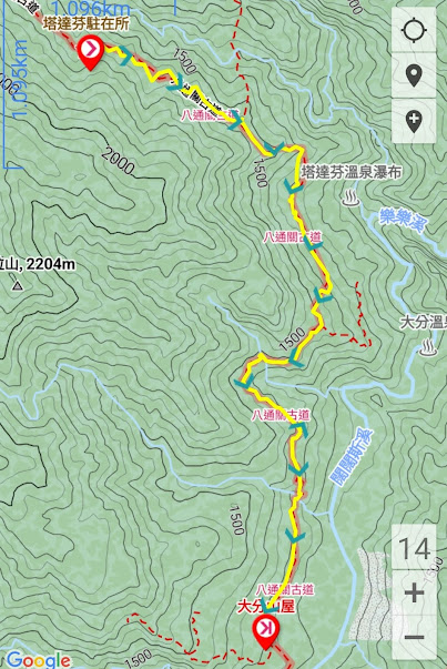 2023_八通關越道路 之 塔達芬營地~大分山屋