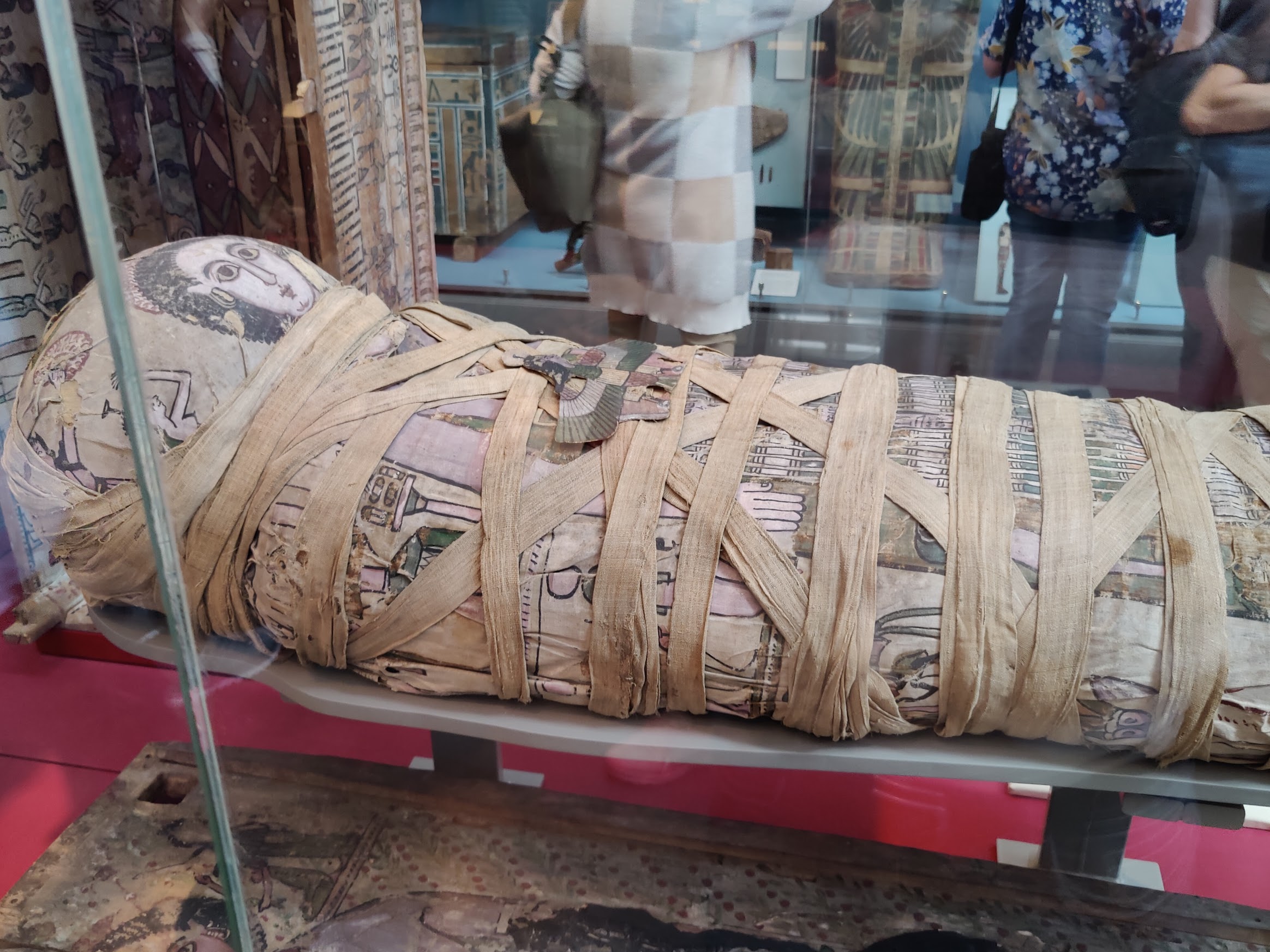 An Egyptian mummy