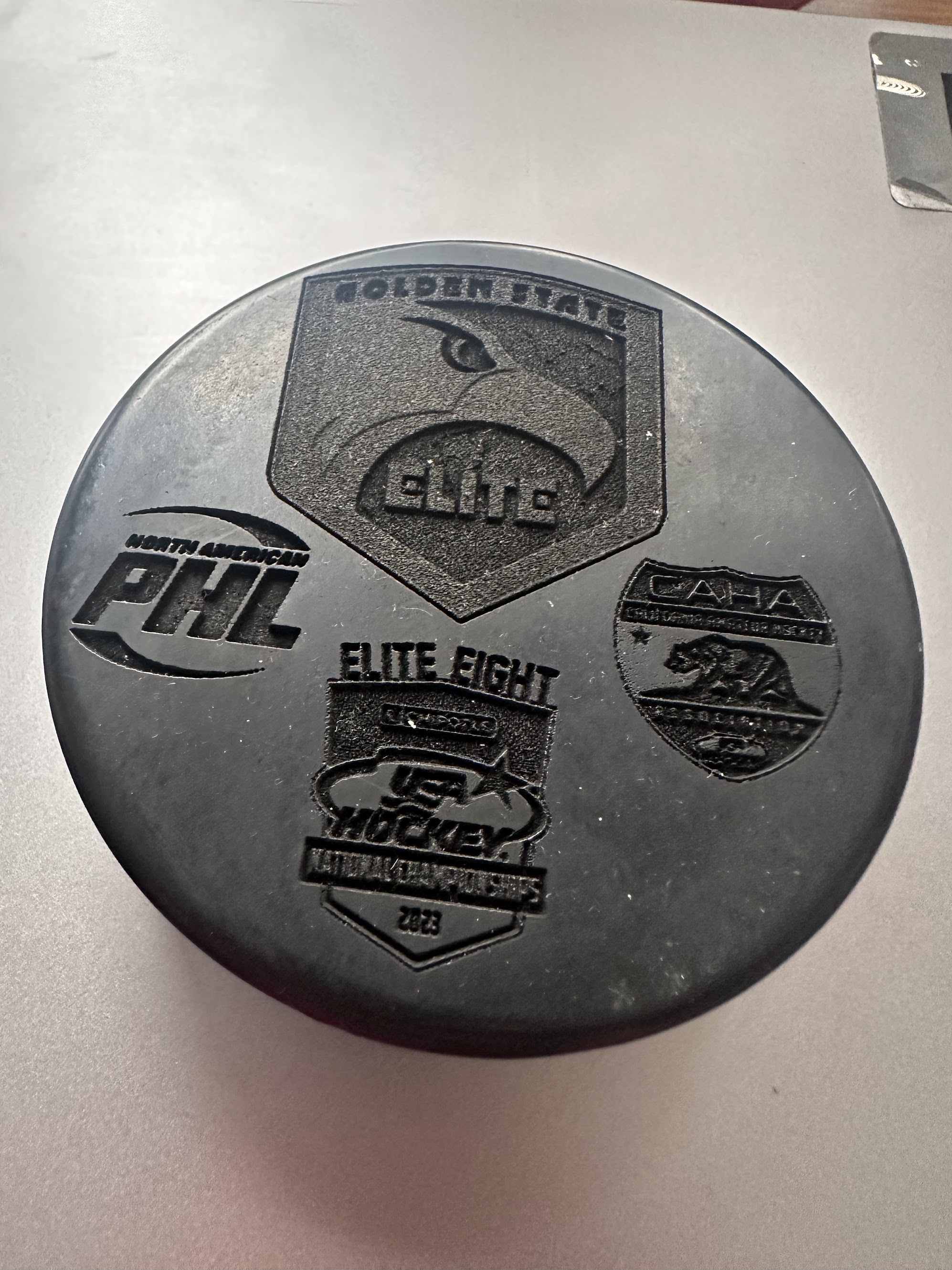 Engraved Team Puck - 2 Sided