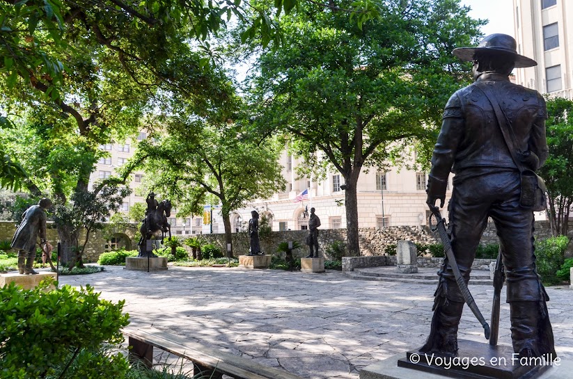 San Antonion, The Alamo, cour de la Cavalerie