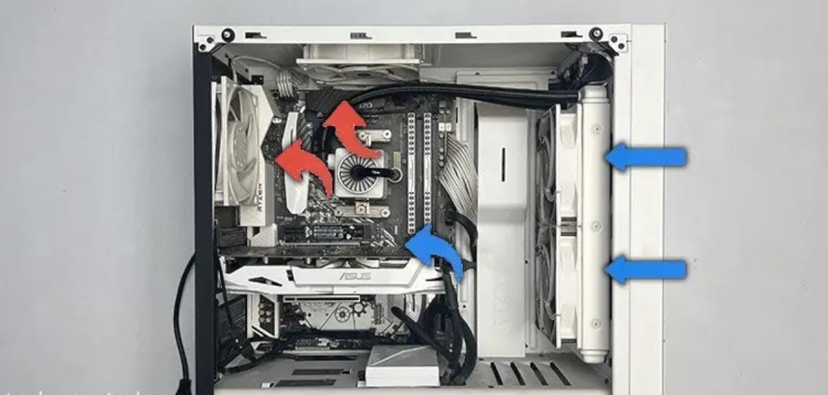 Case Airflow of AIO Cooler