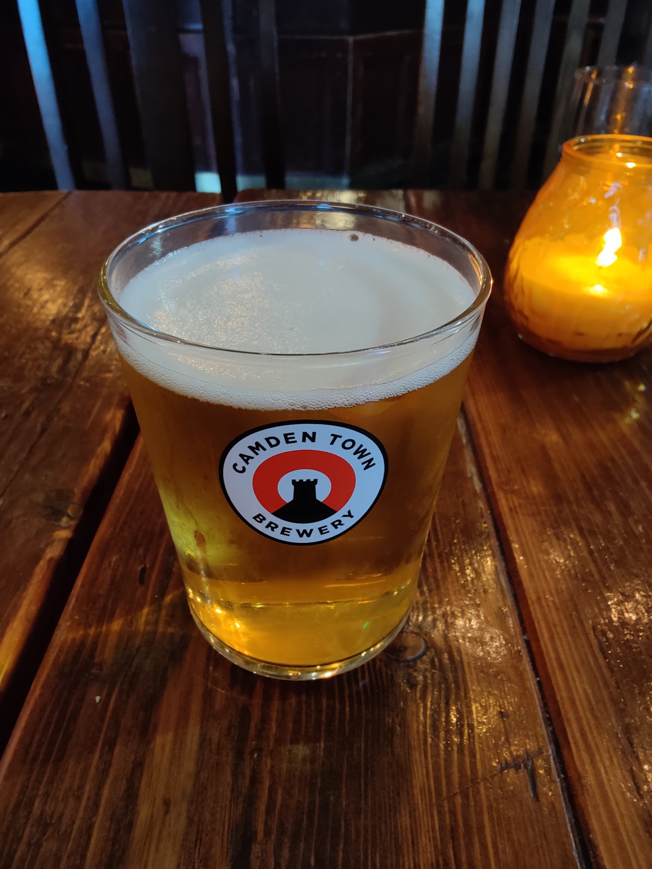 Camden Town lager in The Porcupine