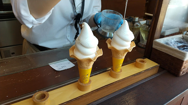 長坂養蜂場のソフトクリーム～♪