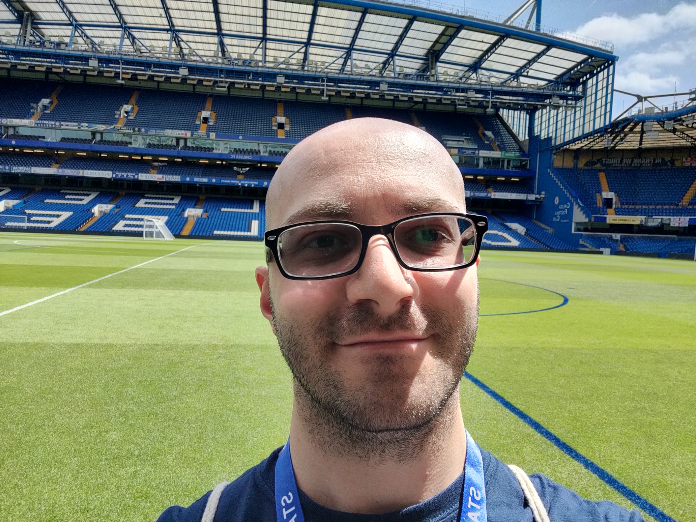 Pitchside selfie