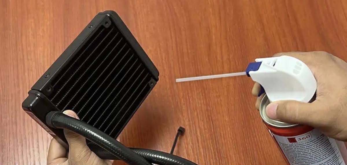 AIO coolers, designed as fully assembled units, present unique considerations. It's generally not recommended to attempt opening and cleaning the internal components without specialized tools.