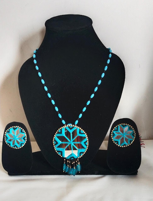 Handmade Beads Jewellery Set with Earrings