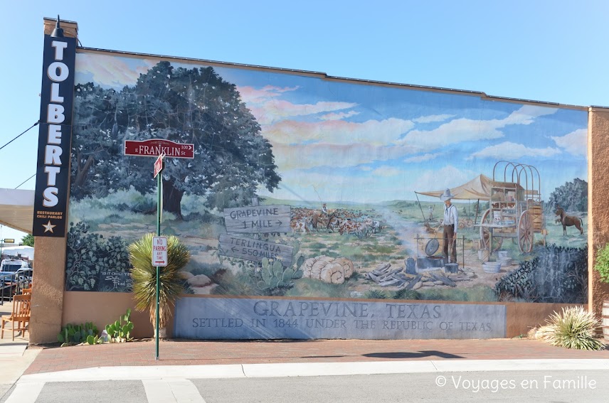 Grapevine mural