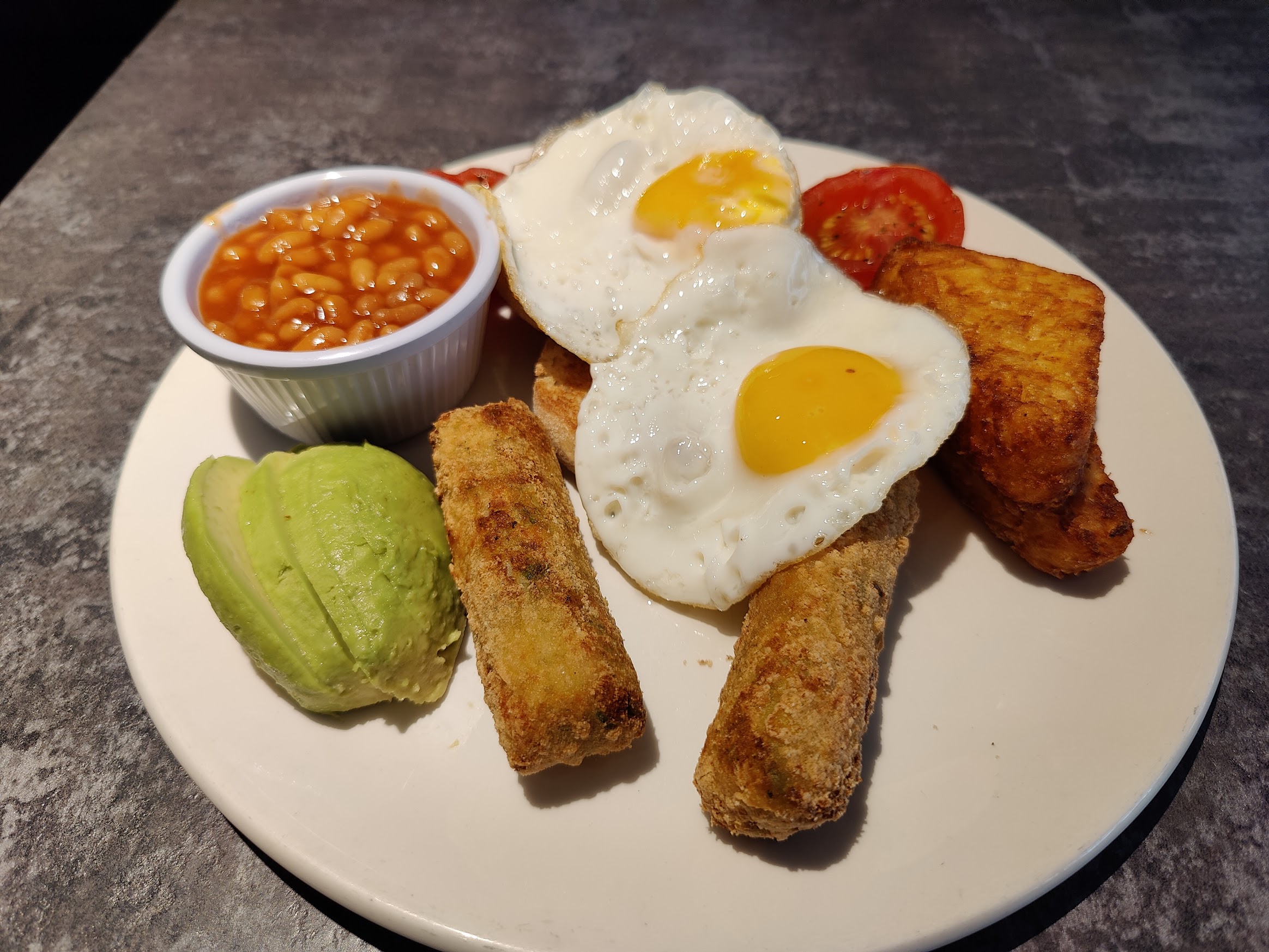 Vegetarian English breakfast