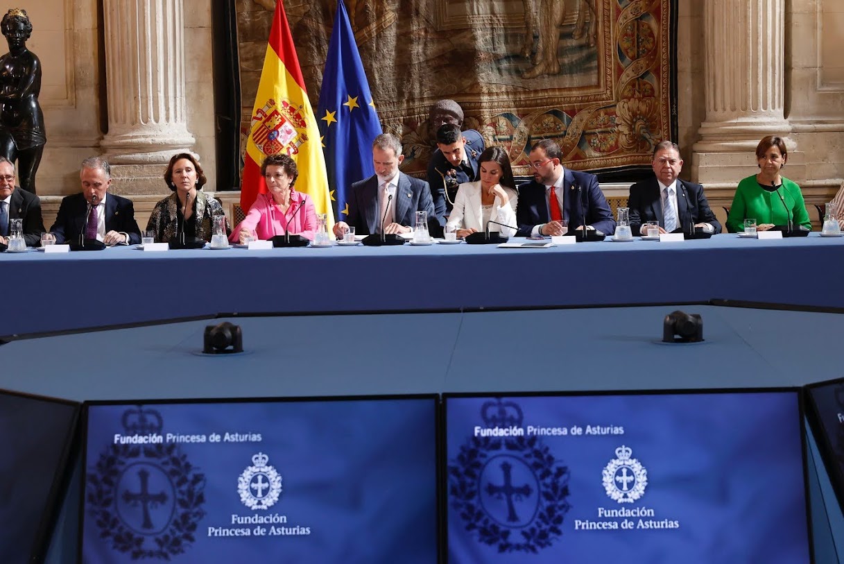 King Felipe and Queen Letizia attended The Princess of Asturias Foundation meeting