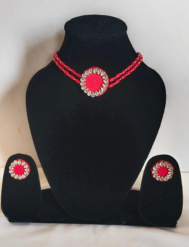 Handmade Choker Set with Earrings