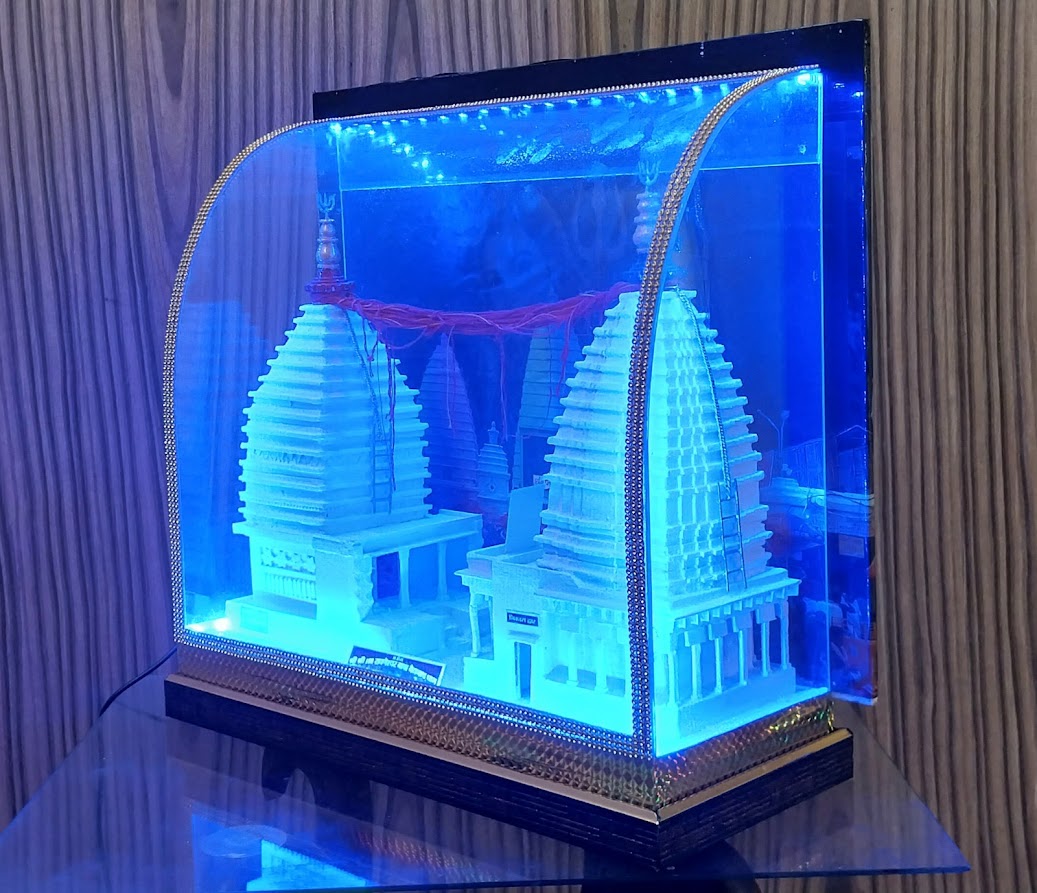 Sri Sri Ravneshwar Baba Baidyanath Mandir Wooden Model (BABA/SBAL/351924)