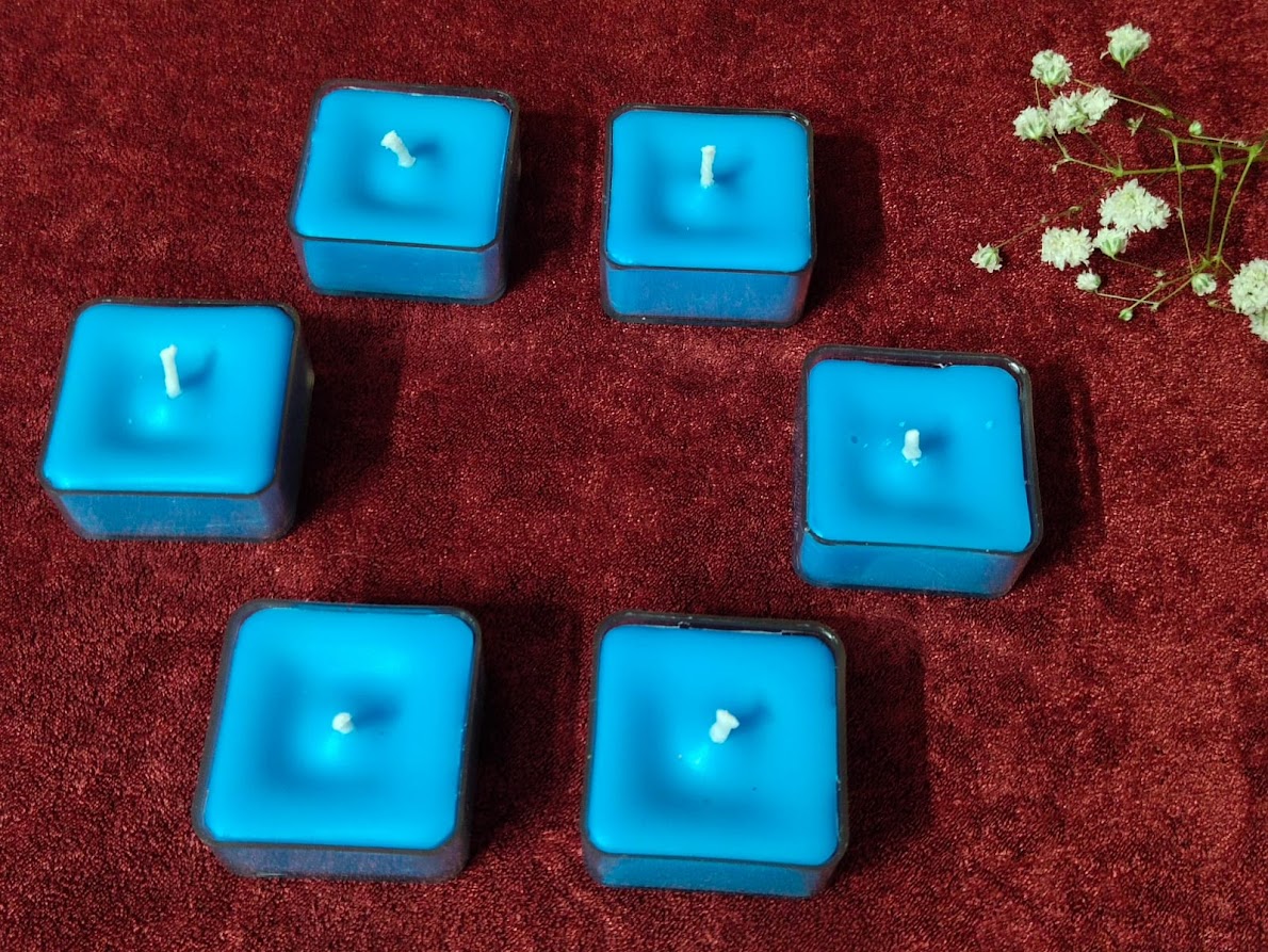 Handmade Scented Tealight Candles Set of 6