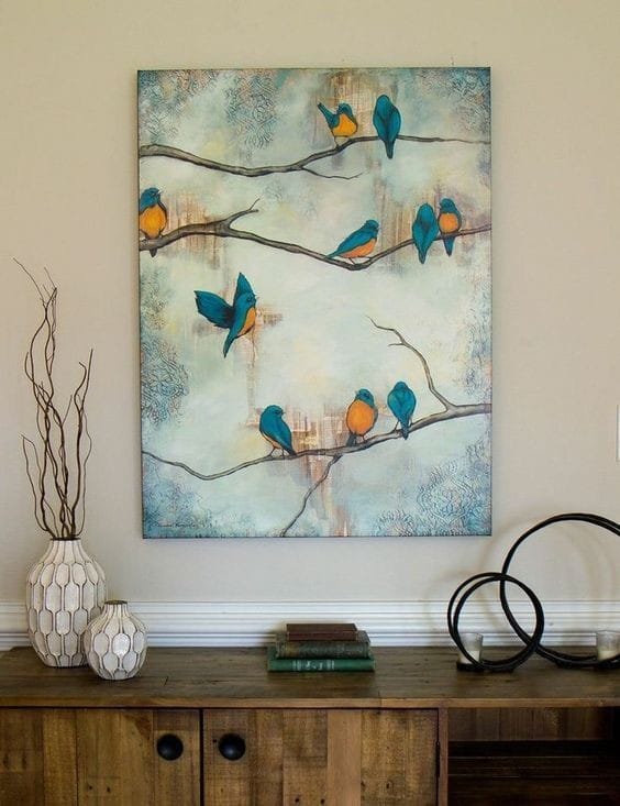 Beautiful Acrylic Colour Painting for Wall Decor