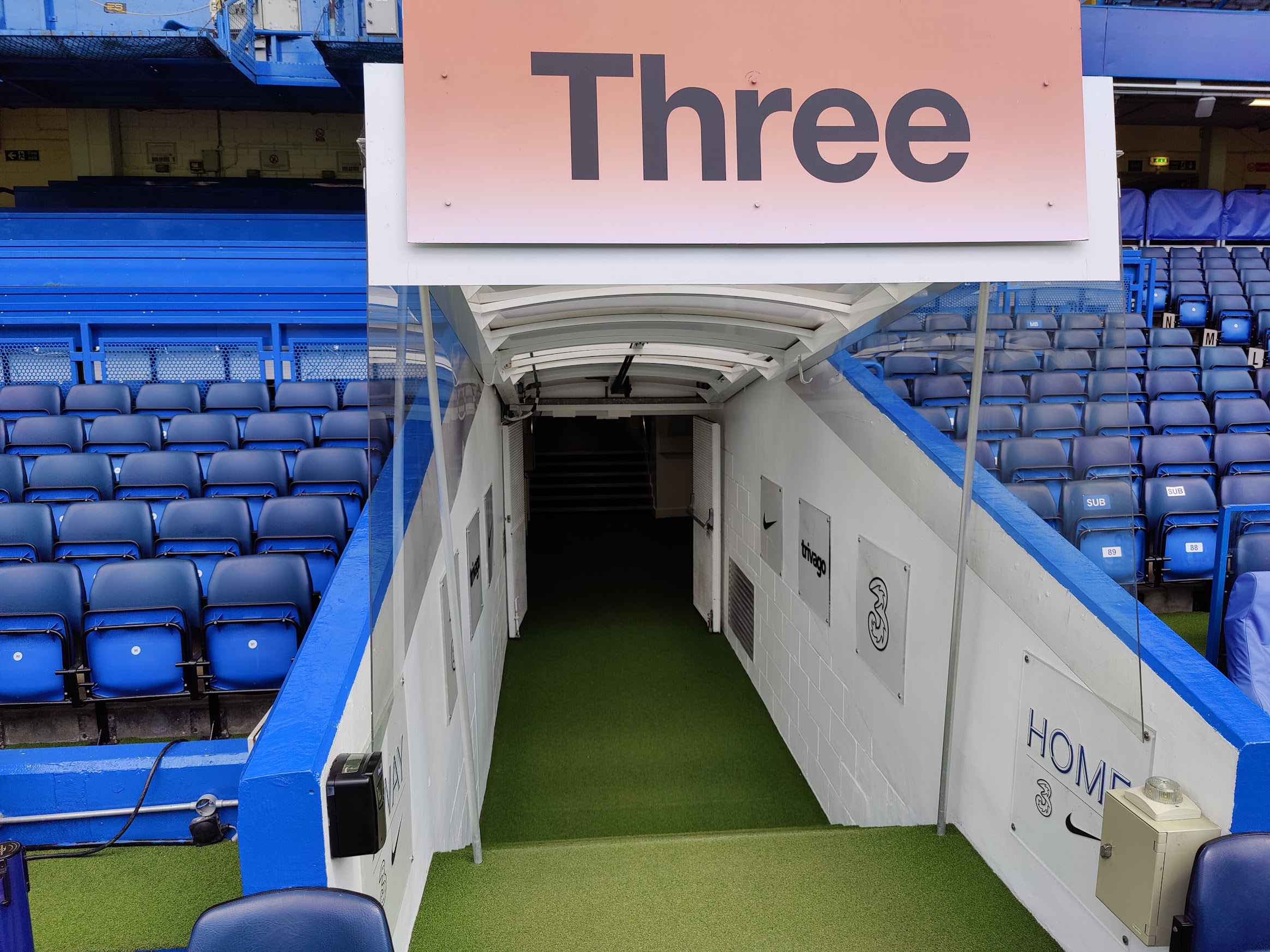 Player tunnel from the outside