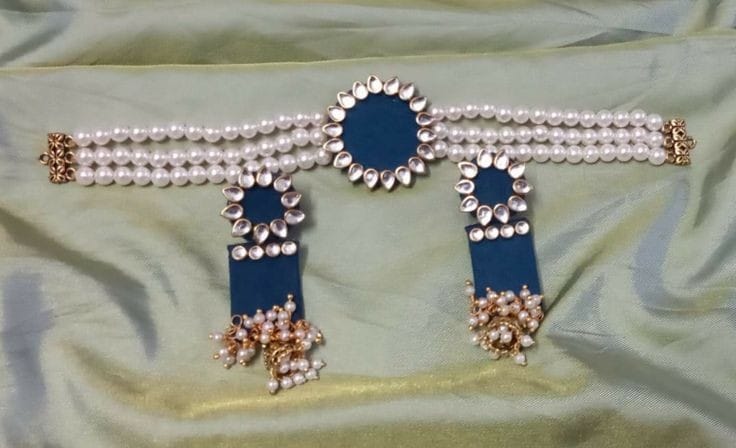 Handmade Choker Set with Earrings