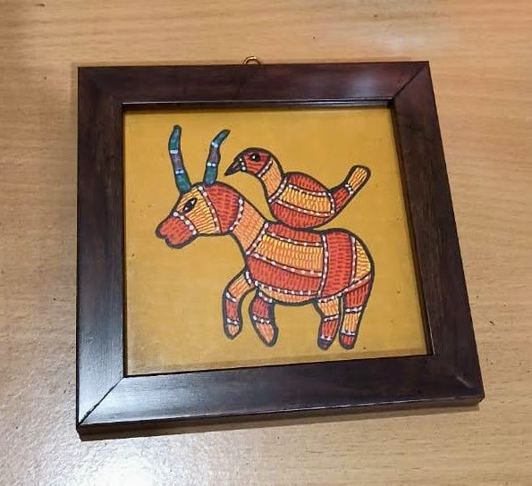 Handpainted Gond Art Wall Hanging for Decor