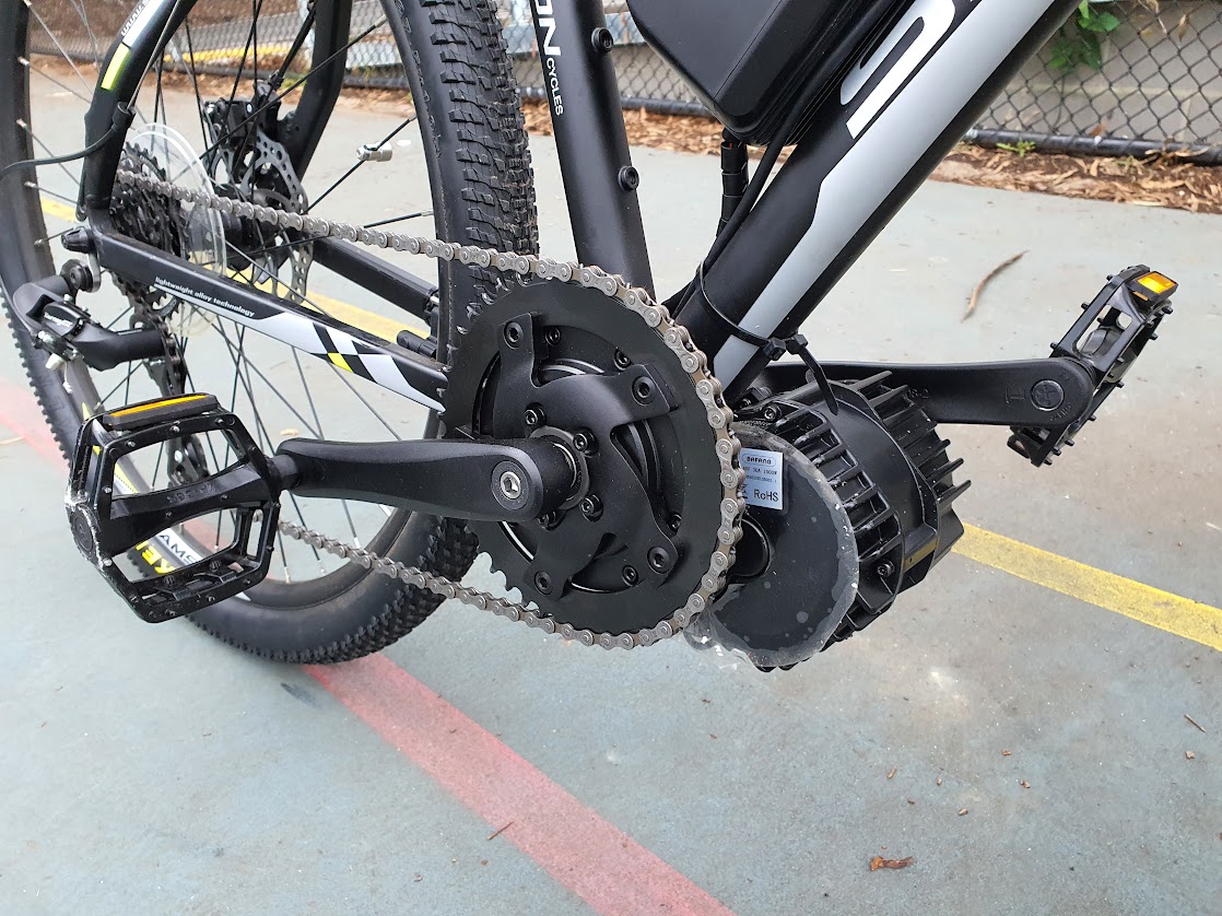 A mid drive electric bike kit without power and speed limitations Electrified