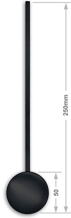 Pendulum Rod & Bob, 50mm black