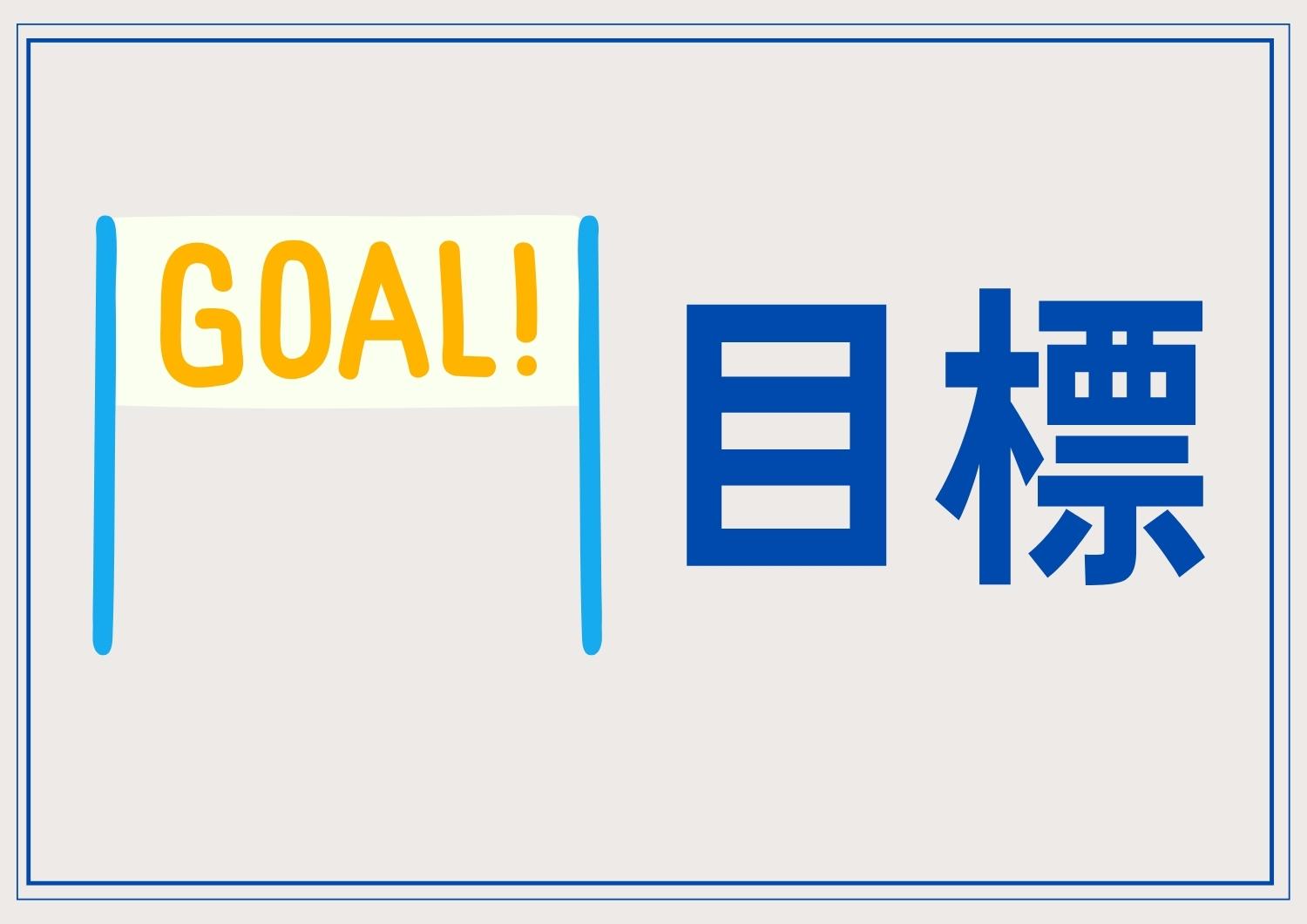 目的達成の為に必要なこと（目標）を設定する