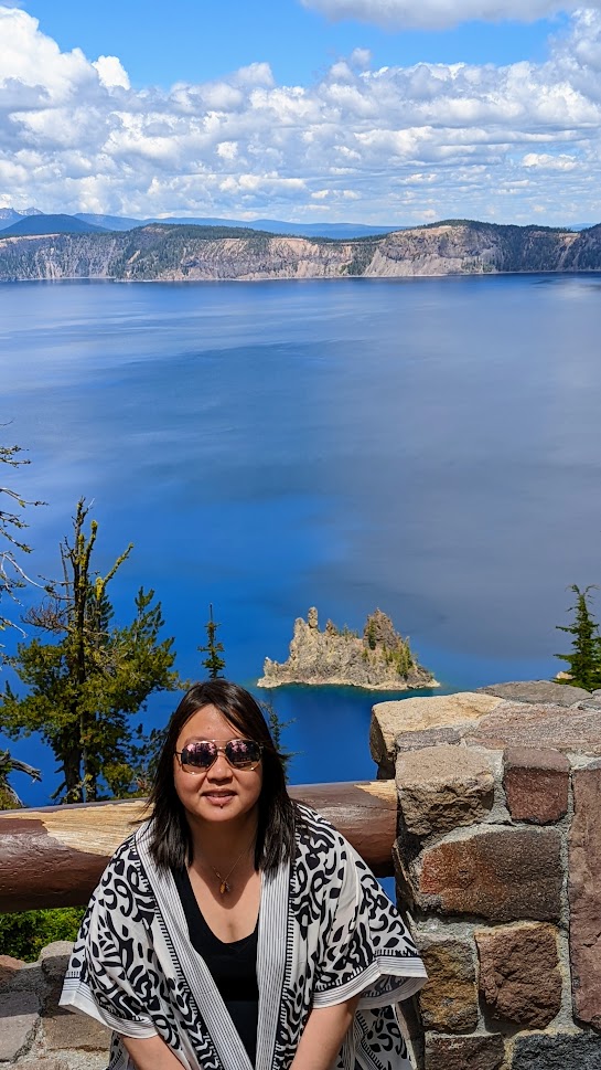 Crater Lake National Park, view from sun Notch Trail of Phantom Ship