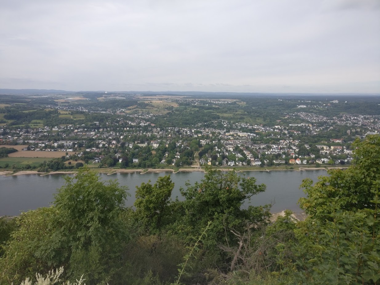 The Rhein and Bonn from a birds-eye view