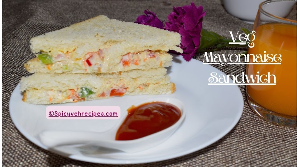 Veg Mayonnaise Sandwich Recipe 