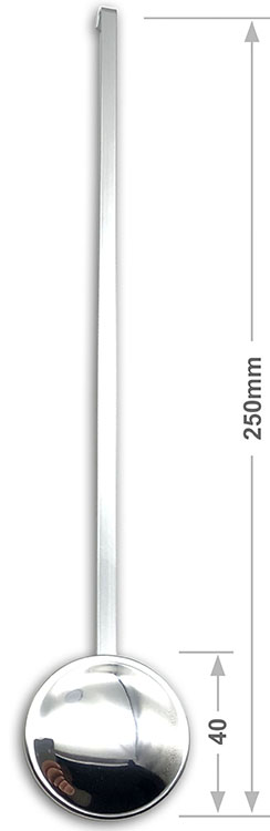 Pendulum Rod & Bob, 40mm silver