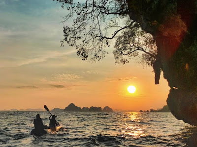 Paddle towards the sunset over the Andaman Sea