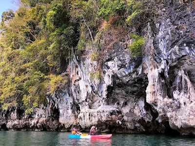 Enjoy stunning limestone cliffs