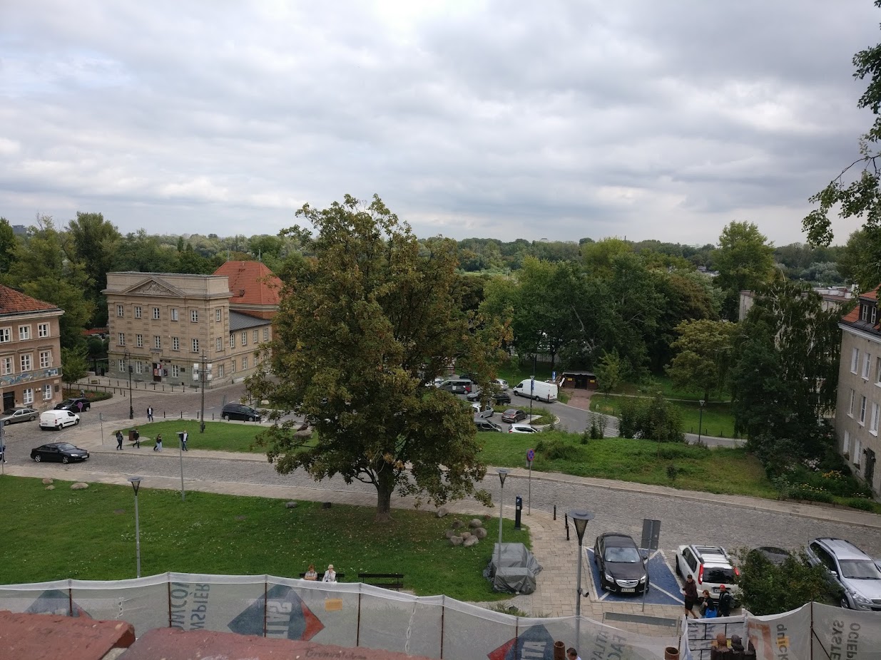 A birds-eye view of the old town from a higher perspective