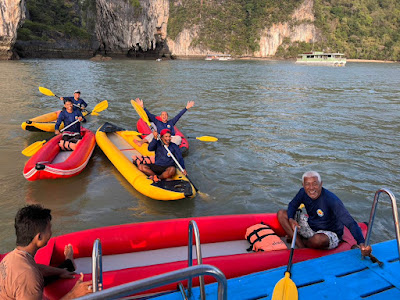 The paddle guides get ready to take you on the sea kayaks