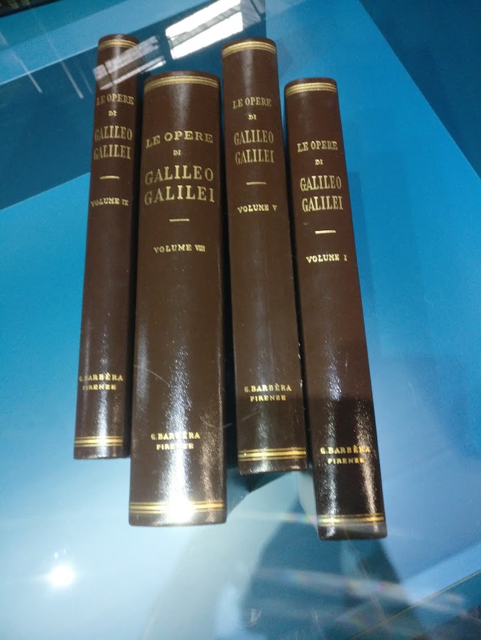 Le Opere di Galileo Galilei (volumes I, V, VIII, and IX)