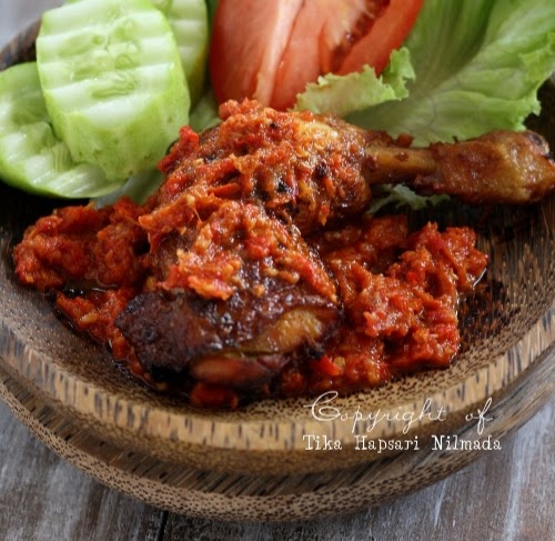 Ayam Penyet Pedas (Indonesian Spicy Penyet Chicken) Recipe